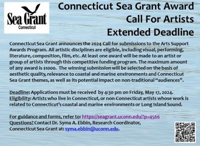 CT Sea Grant Arts Support Awards Program for Artists