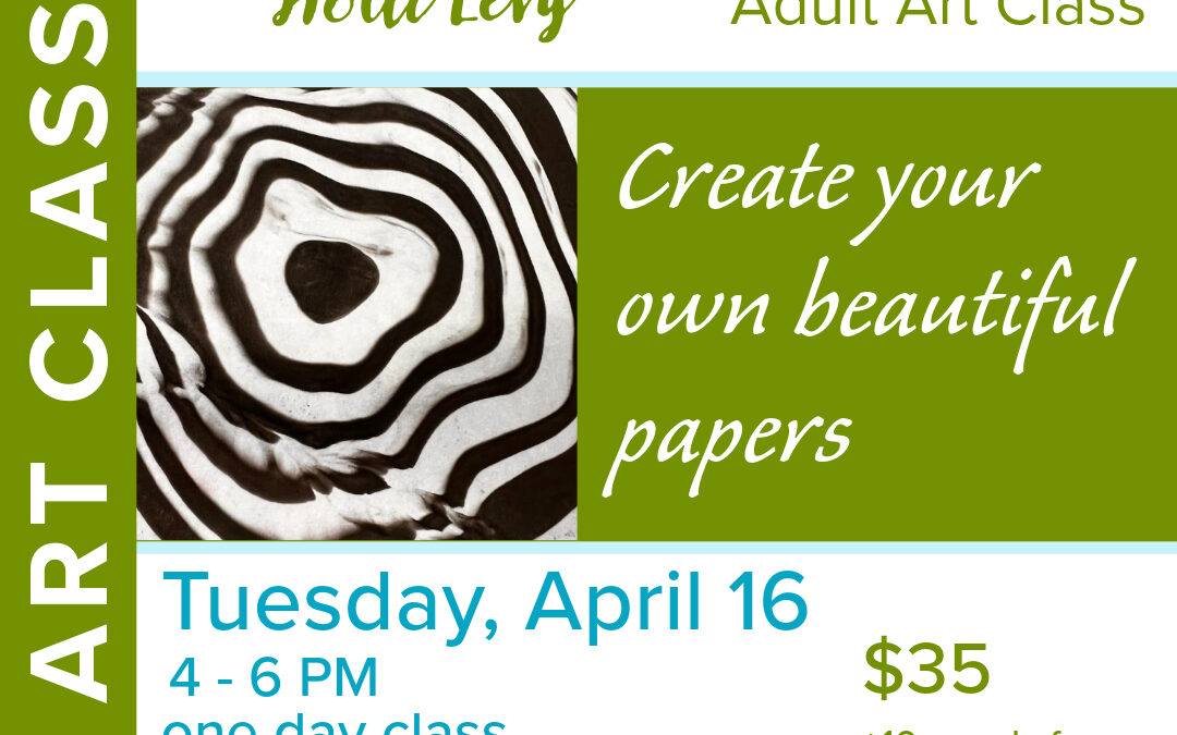 Paper Marbling – Art class for adults